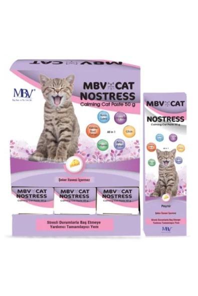 Mbv Cat Nostress - Kediler Için Stres Önleyici Paste 50 Gr