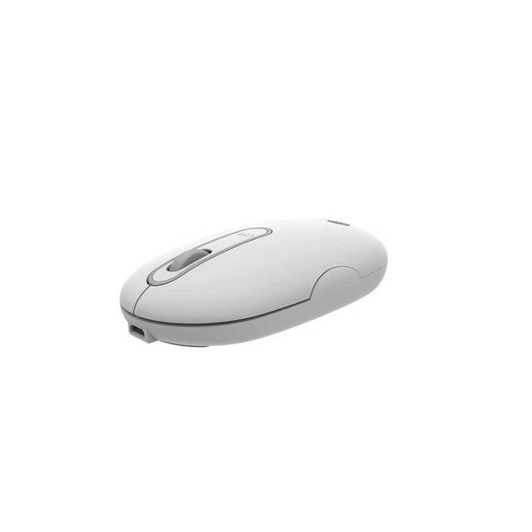 Mouse Kablosuz 1600 DPI Lenovo Lecoo WS207 Beyaz - Resim 2