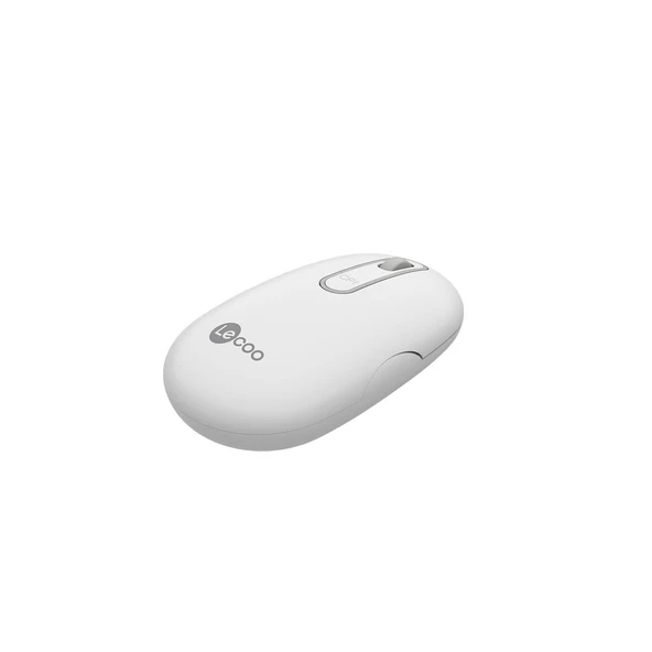 Mouse Kablosuz 1600 DPI Lenovo Lecoo WS207 Beyaz - Resim 3