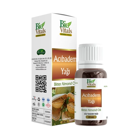 Bio Vitals Acı Badem Yağı 20 ml ürün görseli