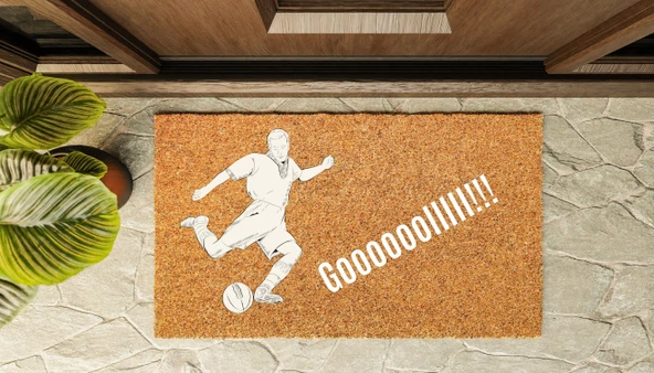 Kapı Önü Paspası Özel Tasarım Koko Model Goooollllllll PK-1541