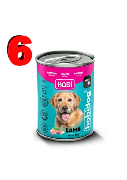 HOBİDOG KONSERVE KUZU ETLİ 400GR 6 TANE