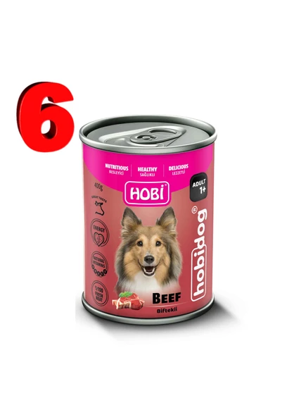 HOBİDOG KONSERVE BİFTEKLİ 400GR 6 TANE