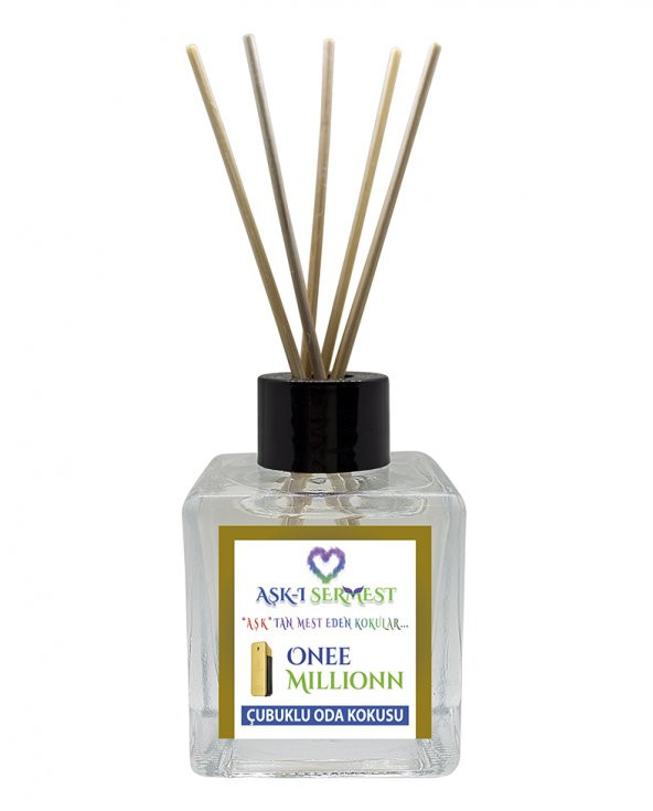 Aşk-ı Sermest Bahar Esintisi Aromalı Bambu Çubuklu Oda Kokusu Parfüm,  Küp Şişe,  200 mL, 3 Adet - 1