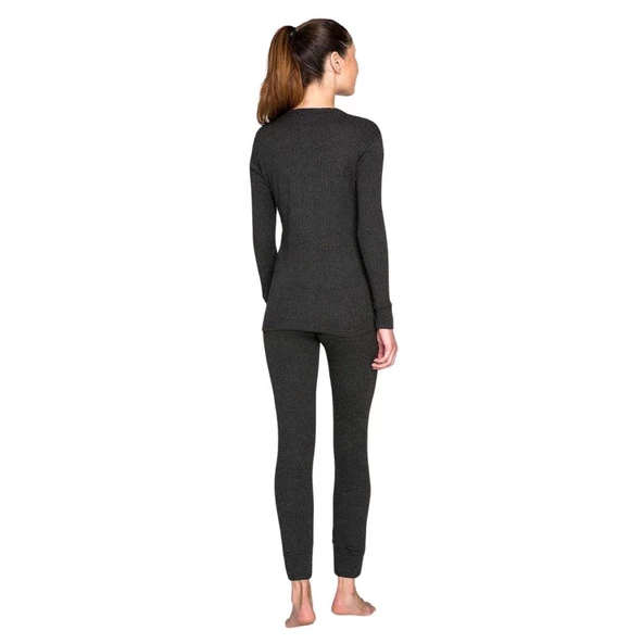 Yetişkin Termal İçlik Set - Thermoform - Soft Unisex - Antrasit - 4