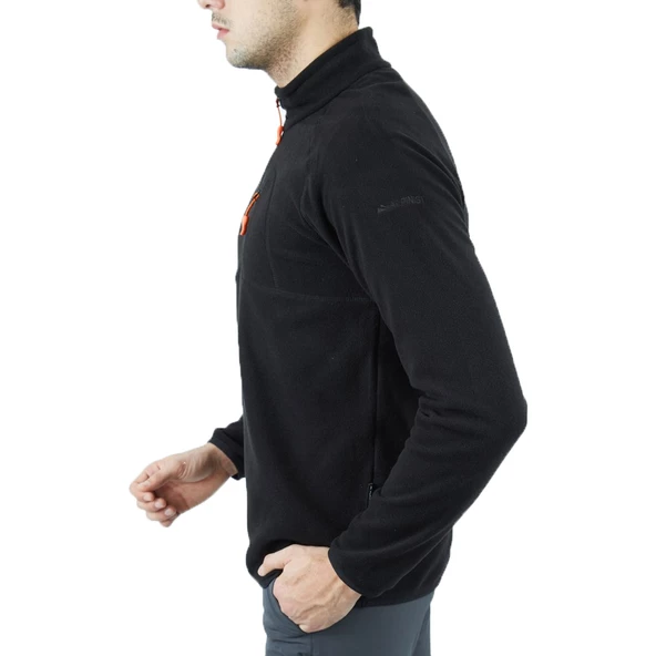 Alpinist Gamma Fermuarlı Erkek Polar Sweet Siyah (600508) - 2