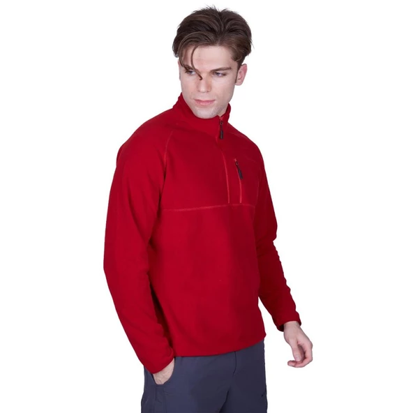 Alpinist Gamma Fermuarlı Erkek Polar Sweet Bordo (600508) - 3