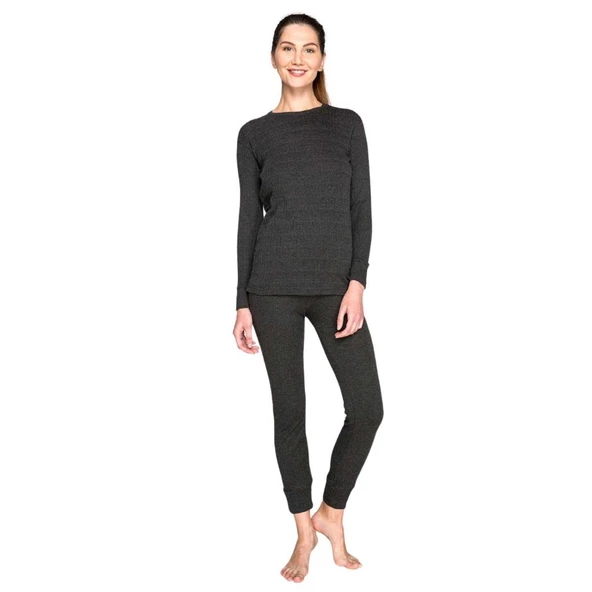 Yetişkin Termal İçlik Set - Thermoform - Soft Unisex - Antrasit - 5