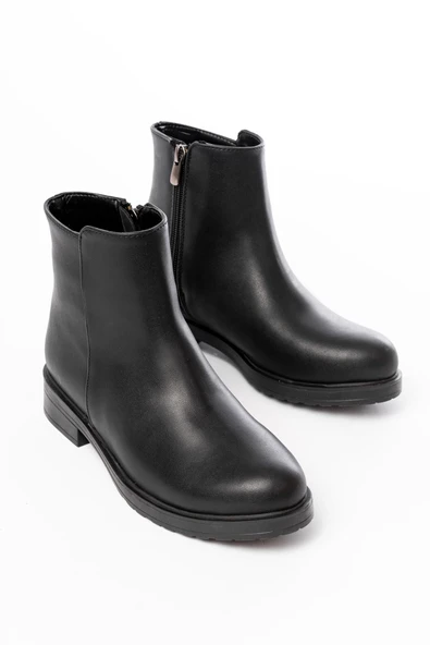 Siyah Fermuarlı Günlük Kadın Bot ürün görseli 1