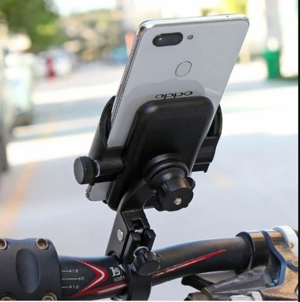 Metal Motorsiklet/Bisiklet /Scooter Gidon uyumlu Telefon tutucu A12 motorcyle Phone Holder - 3