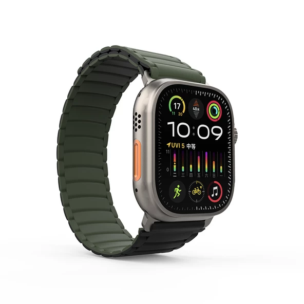 Apple Watch Ultra 49mm Zore KRD-122 Silikon Kordon Strap Kayış - Resim 4