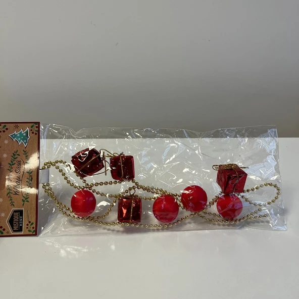 120 Cm Zincir Yılbaşı Ağacı Süsü - Mavi Su Dünyası - 4