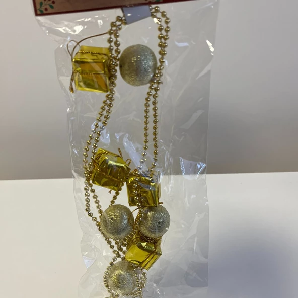 120 Cm Zincir Yılbaşı Ağacı Süsü - Mavi Su Dünyası - 2