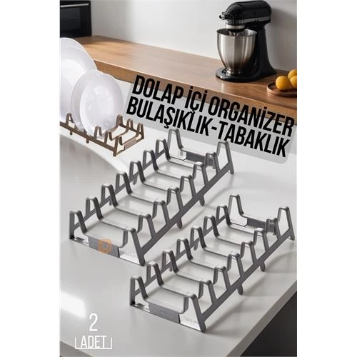 ModaCar 2 li Dolap İçi Tencere Kapak Ve Tabak Düzenleyici Kurutmalık Organizer