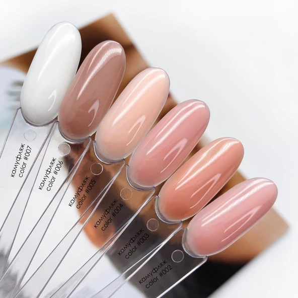 Yarı Şeffaf Kamuflaj Kalıcı Oje 10ml 003 - Resim 2