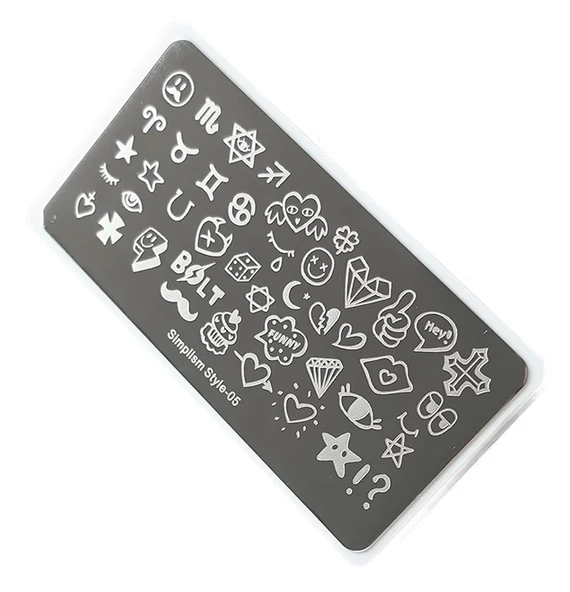 Nail Art Stamping Baskı Plakası S05 ürün görseli