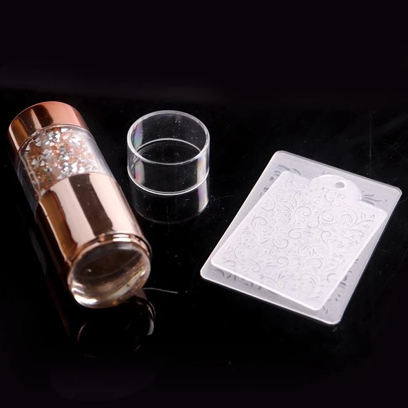 Çift Silikonlu Stamping Baskı ve French Uygulama Mühürü - 2