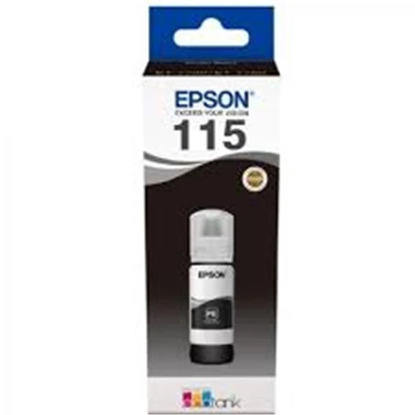 Epson 115 Black Siyah Şişe Mürekkep