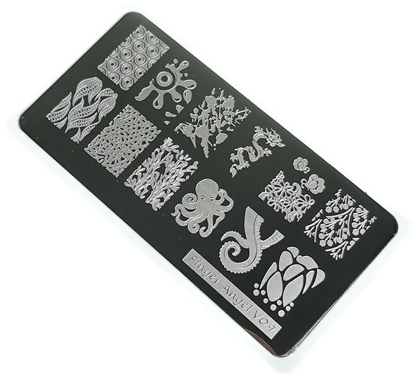 Nail Art Stamping Baskı Plakası VV09 ürün görseli