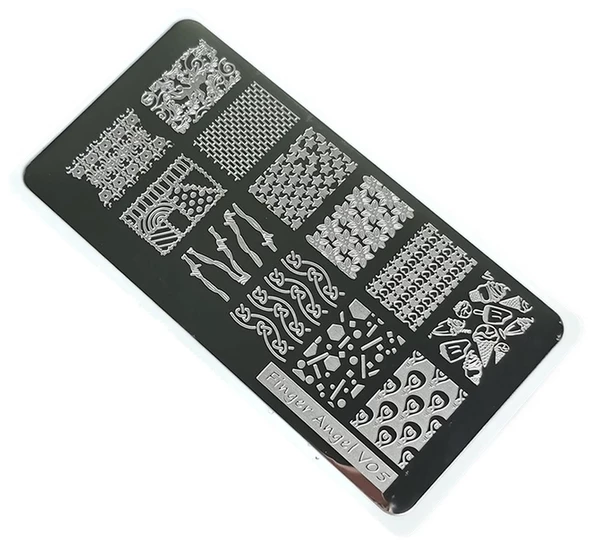 Nail Art Stamping Baskı Plakası VV05 ürün görseli