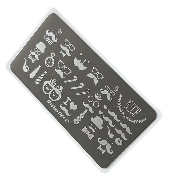 Nail Art Stamping Baskı Plakası S07 ürün görseli