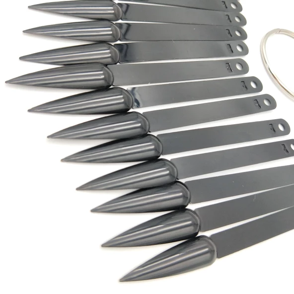 Kalıcı Oje Stiletto 50 li Renk Kartelası (Siyah) - Resim 3