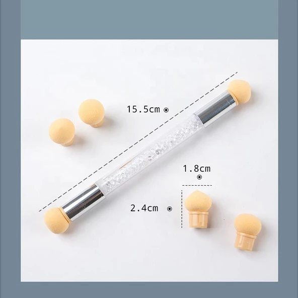 Aeropuffing Nail Art Ombre Süngeri - Resim 3