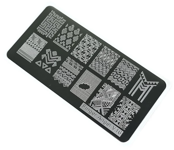 Nail Art Stamping Baskı Plakası VV16