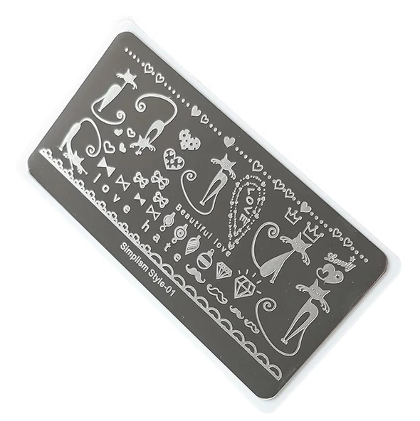 Nail Art Stamping Baskı Plakası S01 ürün görseli