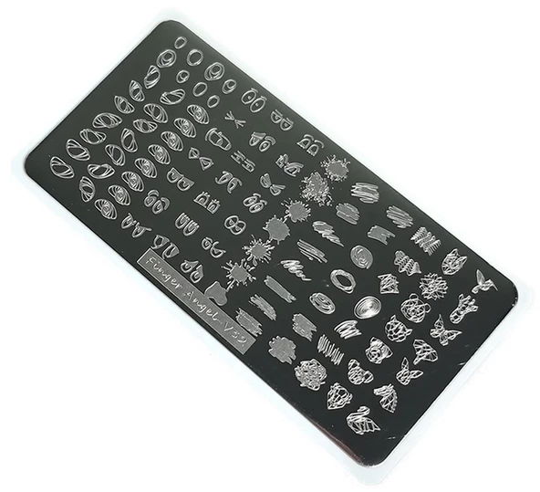 Nail Art Stamping Baskı Plakası VV32 ürün görseli