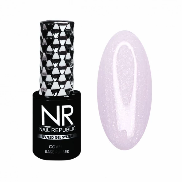 Nail Republic Cover Base Simli 10ml 12 ürün görseli