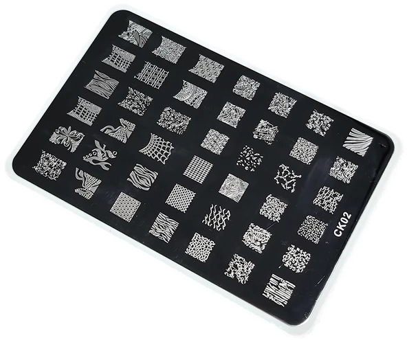 Nail Art Stamping Baskı Plakası Büyük Boy XL CK02 ürün görseli