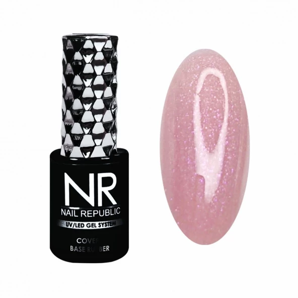 Nail Republic Cover Base Simli 10ml 15 ürün görseli