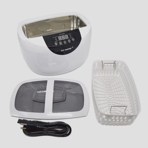 Isıtıcılı Ultrasonik Temizleyici Beyaz 2500ml Ultrasonic Cleaner GT SONIC - 7