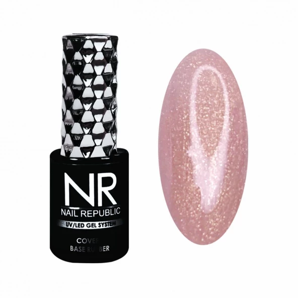 Nail Republic Cover Base Simli 10ml 16 ürün görseli