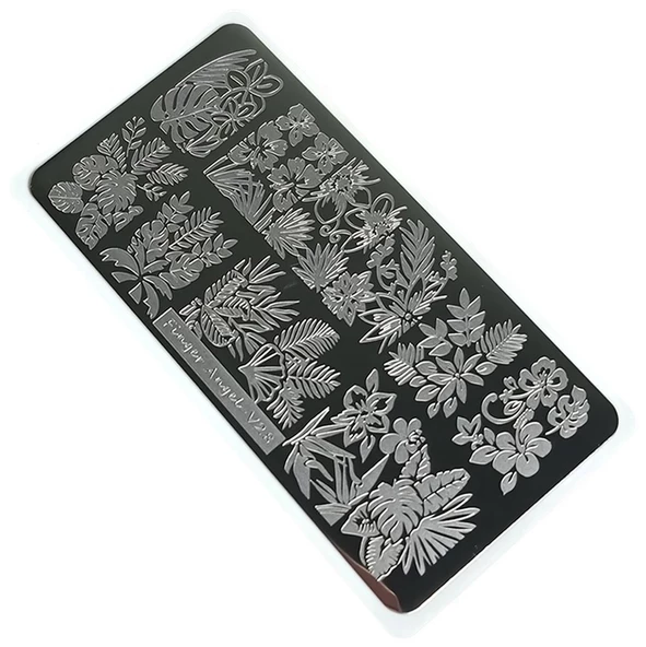 Nail Art Stamping Baskı Plakası VV28
