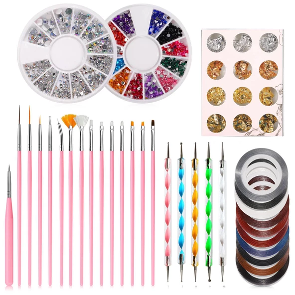 Tırnak Süsleme Seti Nail Art 33 Parça ürün görseli