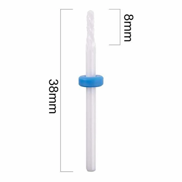 Seramik Freze Uç Törpü Makinesi Ucu Round Blue - Resim 3