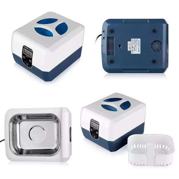 Ultrasonik Temizleyici Beyaz 1300ml Ultrasonic Cleaner 40Hz GT SONIC - 4