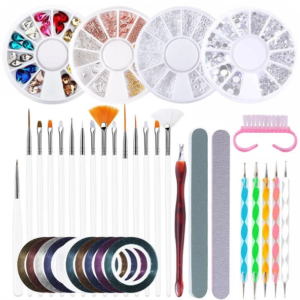 Tırnak Süsleme Seti Nail Art 38 Parça