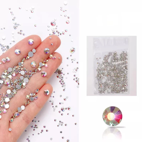 Parlak Tırnak Süsleme Taşları Crystal Poşet ürün görseli