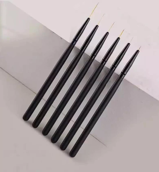 Nail Art Liner Fırça Seti 6'lı - Resim 2
