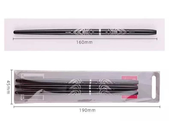 3lü Liner Nail Art Fırça Seti Kapaklı - 5