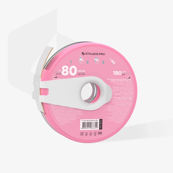 Staleks Metal Taban Giydirmeli PapMam Rulo Zımpara 180 Grit Beyaz - Resim 2