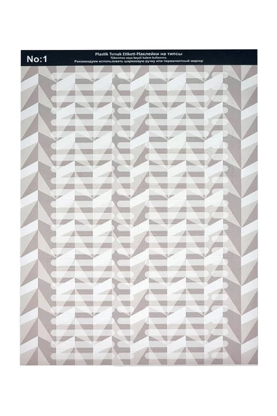 Plastik Tırnak Renk Kartelası Etiketi - Resim 5