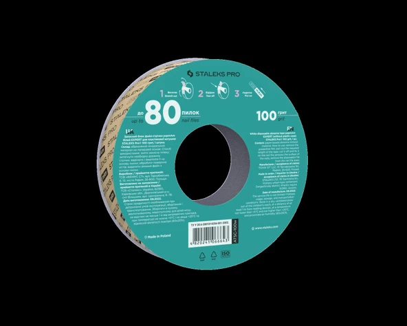 Staleks Metal Taban Rulo Yedek Zımpara PapMam 100 Grit - Resim 2