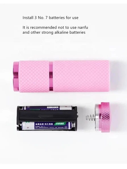 Mini Uv Led Lamba Tırnak Kurutucu Led Lamba Pembe - 3
