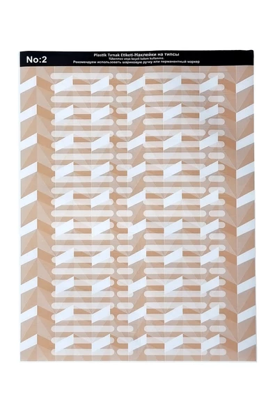 Plastik Tırnak Renk Kartelası Etiketi - Resim 3