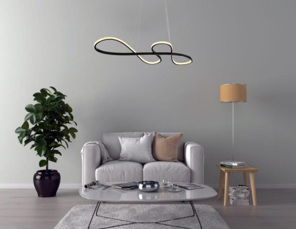 Eray Aydınlatma 1013 Siyah Led Avize - 2