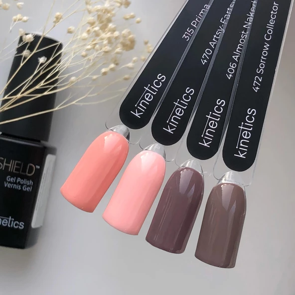 Kinetics Shield Gel Polish Kalıcı Oje Almost Naked 406 15ml - Resim 5